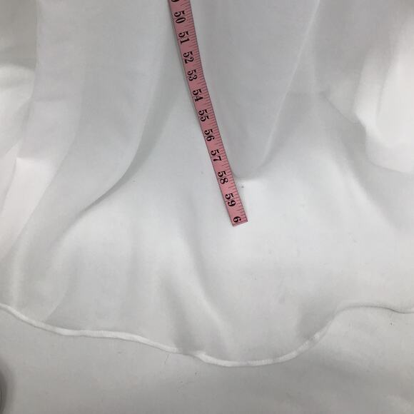 LULU'S S White Dance All Evening Halter Lace Maxi Dress NEW 0B16 *flaw - Picture 4 of 10